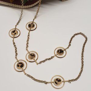 Unique Leopard Faux Fur Link Chain Necklace